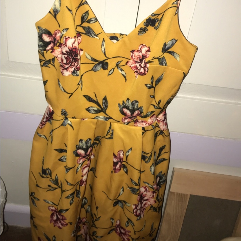 Mustard yellow dress
